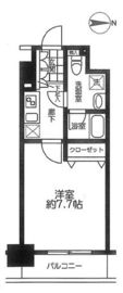 プレール・ドゥーク京橋 2階 間取り図