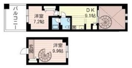 レジデンスシャルマン月島 437 間取り図