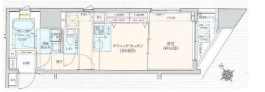 ロアール茅場町 4階 間取り図