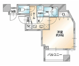 コンシェリア南麻布 ＜ＴＯＫＹＯ ＰＲＥＭＩＵＭ＞ 6階 間取り図