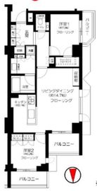 フォルム市谷冨久町 2階 間取り図