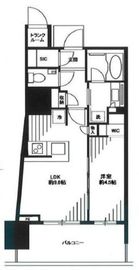 ブリリアタワー池袋 13階 間取り図