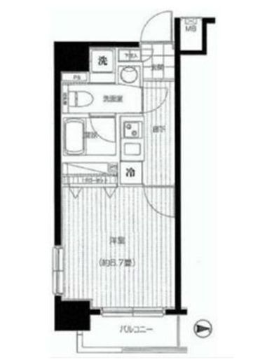 プレール・ドゥーク京橋 11階 間取り図