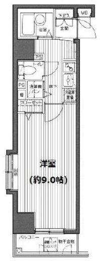 ガラ・ステージ麻布十番 11階 間取り図