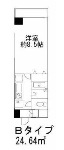 ヒューリックレジデンス参宮橋 603 間取り図