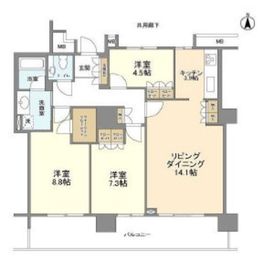 豊洲シエルタワー 31階 間取り図