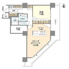 豊洲シエルタワー 8階 間取り図