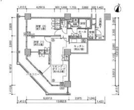 ジェイタワー西大井 22階 間取り図