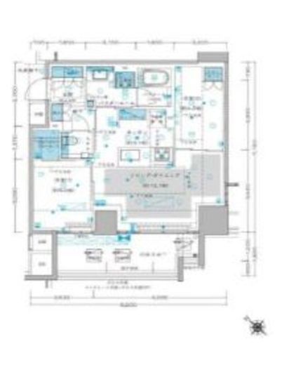 プレミスト東銀座築地アークコート 12階 間取り図