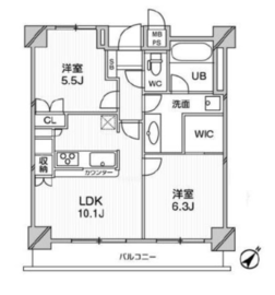 アーデンタワー新中野 1302 間取り図