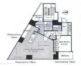 グランドメゾン西麻布 10階 間取り図