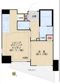 シェフルール文京茗荷谷 8階 間取り図