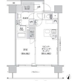 パークハビオ渋谷本町レジデンス 823 間取り図