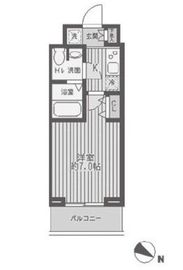 レジディア蒲田 1103 間取り図