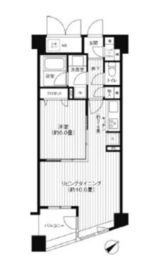 コスモリード新宿余丁町 104 間取り図