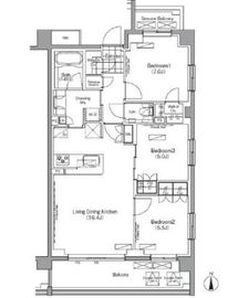 プレジリア代々木大山町 308 間取り図