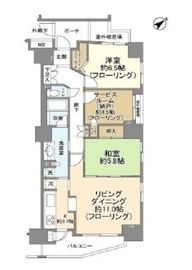 オーベル月島リバージュグラン 3階 間取り図