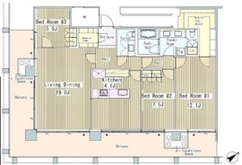 赤坂氷川町レジデンス 1509 間取り図