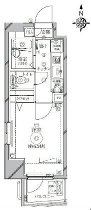 リクレイシア西麻布 2-901 間取り図