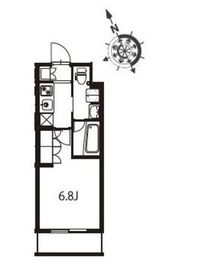 アジールコート東大井 317 間取り図