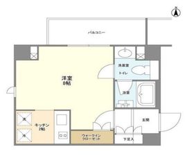 シェノン三軒茶屋 205 間取り図