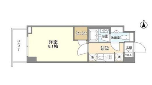 シェノン三軒茶屋 407 間取り図