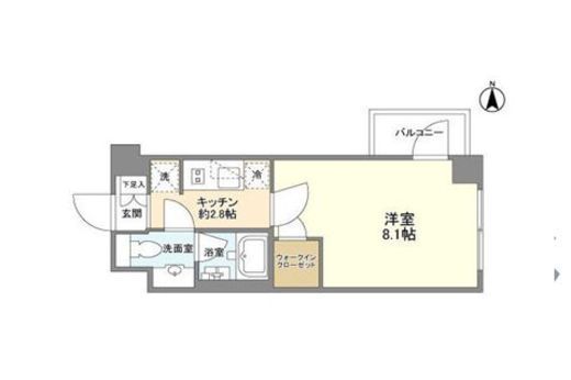 シェノン三軒茶屋 101 間取り図