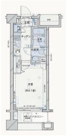 パレステュディオ神楽坂シティタワー 5階 間取り図