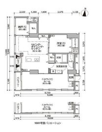 東雲キャナルコートCODAN 12-1001 間取り図