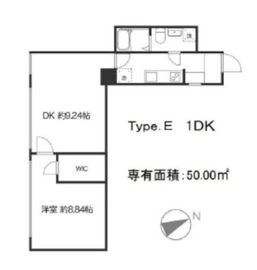 ケイト門仲 201 間取り図