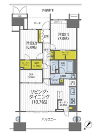 ザ・晴海レジデンス 20階 間取り図