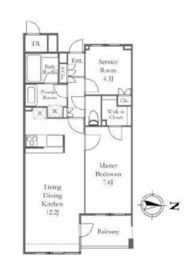 プライマル渋谷桜丘 6F1 間取り図