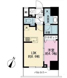 シティインデックス神田 6階 間取り図