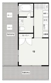 六本木グランドタワーレジデンス 5階 間取り図