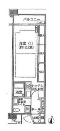 シティコート目黒 3-207 間取り図