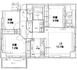 レジディア新川2 603 間取り図