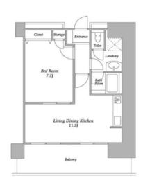 プラザタワー勝どき 2915 間取り図