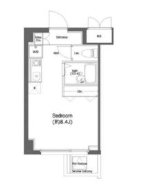 コンフォリア東中野 504 間取り図