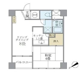 グランドメゾン田町 4階 間取り図