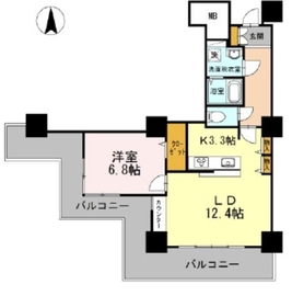 品川シーサイドビュータワー1 513 間取り図