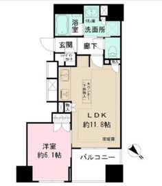 ベリスタ人形町 9階 間取り図