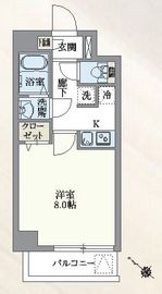 グランパセオ新宿河田町 202 間取り図