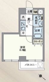 グランパセオ新宿河田町 405 間取り図