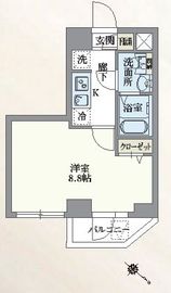 グランパセオ新宿河田町 702 間取り図