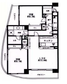 シルフィード南平台 2階 間取り図