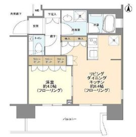 ブランズ錦糸町 2階 間取り図