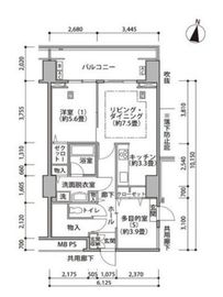 東雲キャナルコートCODAN 17-802 間取り図