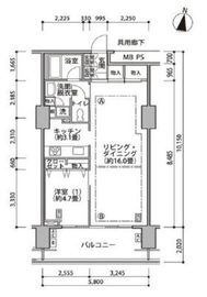 東雲キャナルコートCODAN 17-1119 間取り図