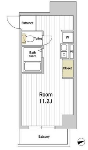 エスモア銀座イースト 503 間取り図