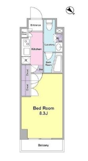 ケリア西馬込アジールコート 204 間取り図